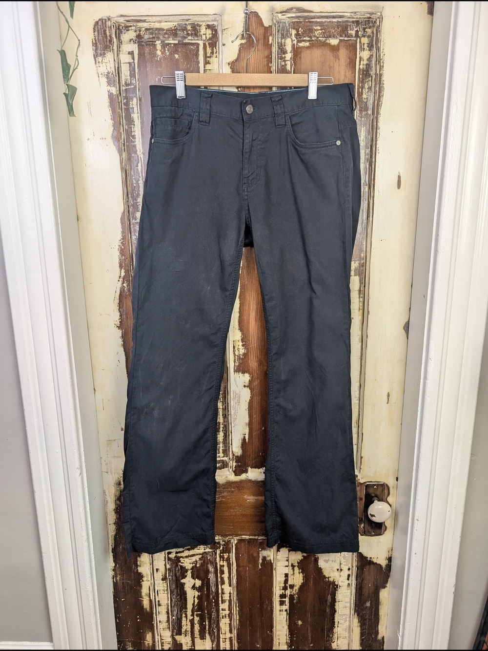 MEC Mountain Equipment Co-op Black Organic Cotton Pants 10R Gorpcore Utility